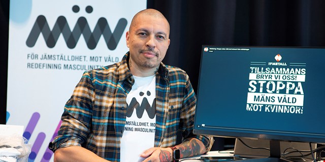 Foto på Marco Vega från organisationen MÄN