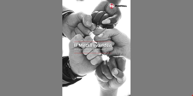 Omslaget till skriften IF Metall i världen