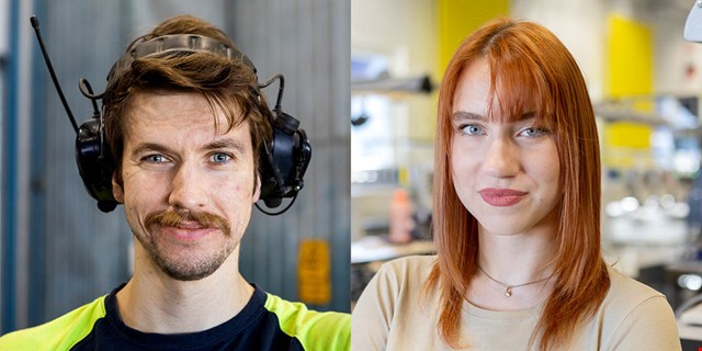 Emil Moum-Rönnborg och Isabelle Hansen