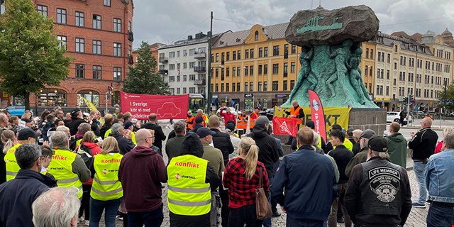 Manifestation på Möllevångstorget